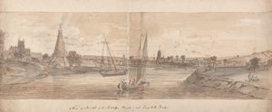 A View of Bristol with Ratcliffe Church and Lime Kiln Dock by Samuel Scott